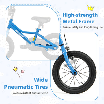 14 Inch Kids Bike with Removable Training Wheels for Aged 3-5 Years Old, Blue Kids Bike at Gallery Canada