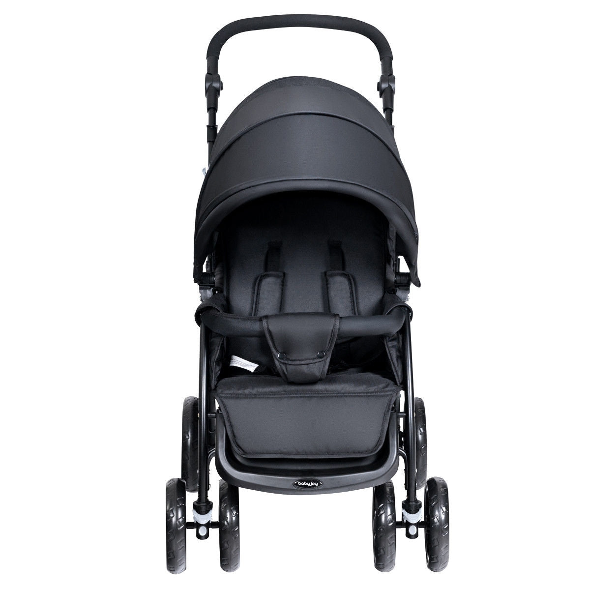 Foldable Lightweight Front Back Seats Double Baby Stroller, Black Baby Strollers at Gallery Canada