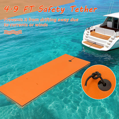 3-layer Tear-resistant Relaxing Foam Floating Pad, Orange Swimming at Gallery Canada