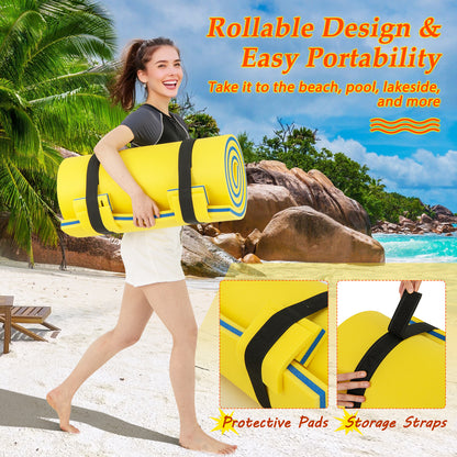 3-layer Tear-resistant Relaxing Foam Floating Pad, Yellow Swimming at Gallery Canada