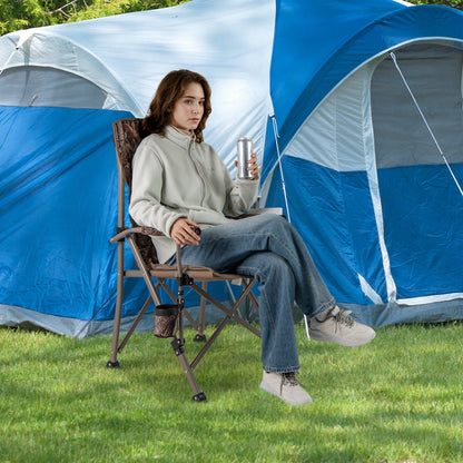 Portable Camping Chair, 400 Lbs, Brown Camping Furniture at Gallery Canada