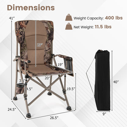 Portable Camping Chair, 400 Lbs, Brown Camping Furniture at Gallery Canada
