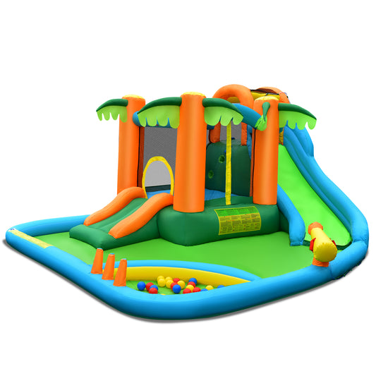 Inflatable Water Slide Park, Upgraded Handrail, No Blower Bounce House Options at Gallery Canada