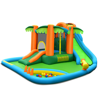 Inflatable Water Slide Park, Upgraded Handrail, No Blower Bounce House Options at Gallery Canada