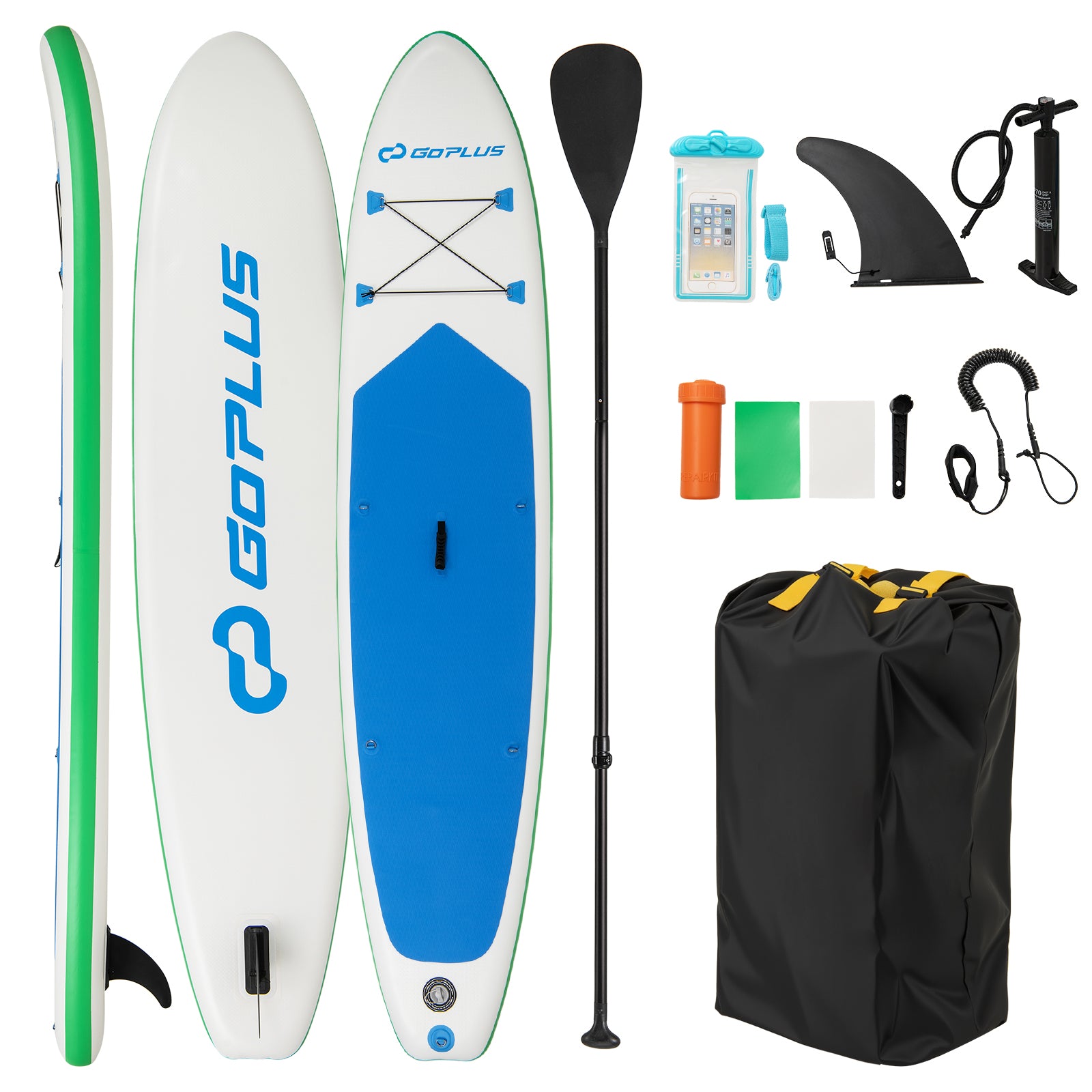 11 Feet Premium SUP Inflatable Stand Up Paddle Board with Accessories and Repair Kit-L Surfing at Gallery Canada