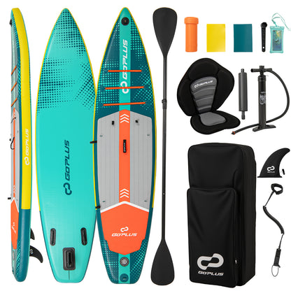 Inflatable Stand Up Paddle Board With Kayak Seat, 11 Feet, L Surfing Options at Gallery Canada