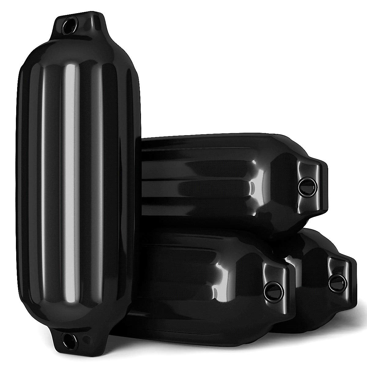 4 Ribbed Marine 8.5" x 27" Boat Fender Vinyl Bumper, Black Watercraft Parts & Accessories at Gallery Canada
