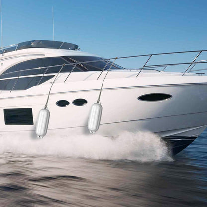 4 Ribbed Marine 8.5" x 27" Boat Fender Vinyl Bumper, White Watercraft Parts & Accessories at Gallery Canada