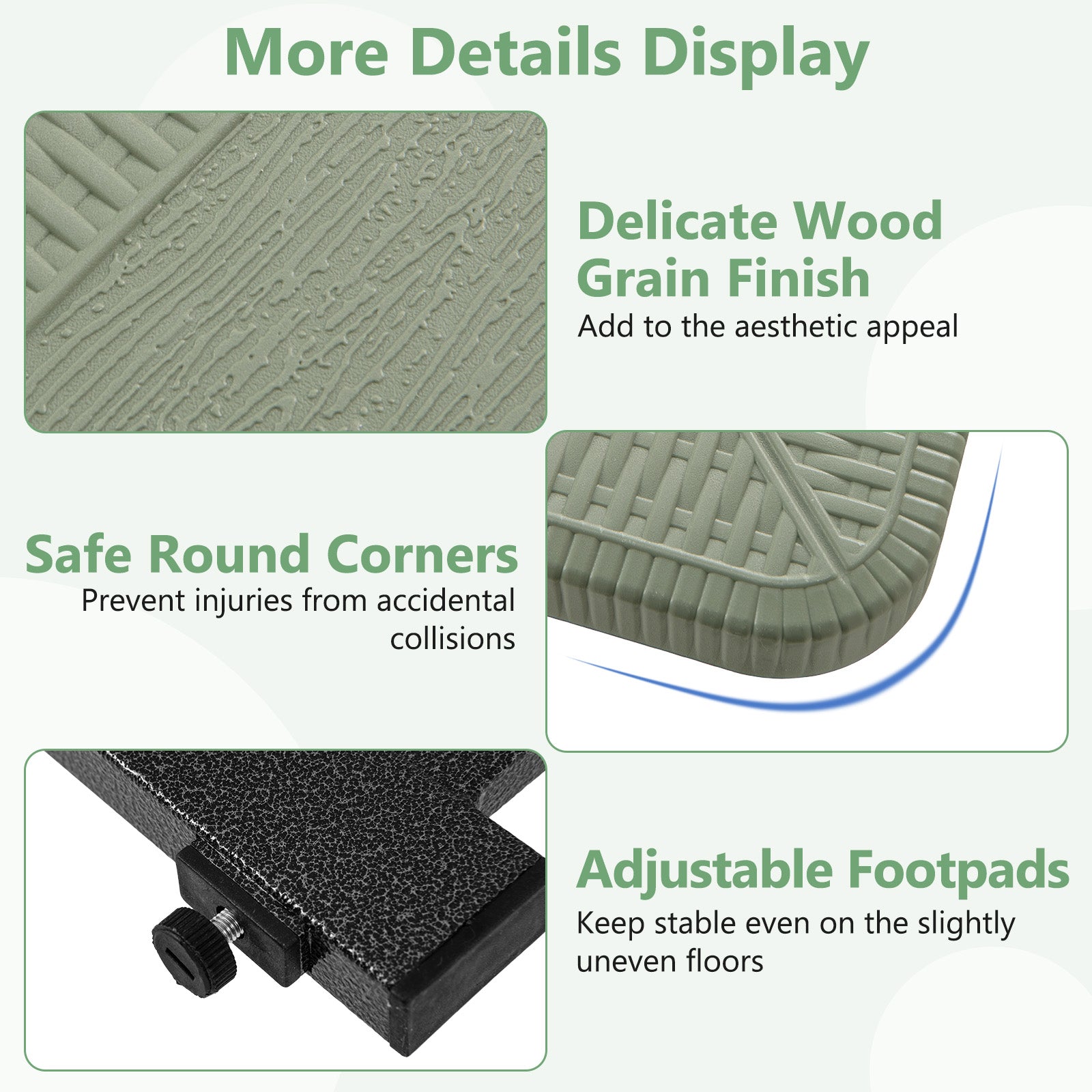 Picnic Table Bench Set for 2-4 People Outdoor Rectangular Camping Dining Table, Green Picnic Tables at Gallery Canada