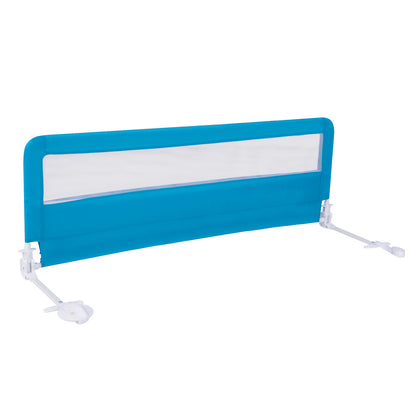 59 Inch Extra Long Folding Breathable Baby Bed Rail Guard, Blue