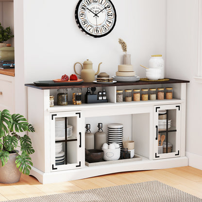 TV Stand with LED Lights and Remote Control, White Entertainment Centers & TV Stands at Gallery Canada