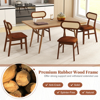 Mid Century Wood Dining Chairs Set of 2, Indoor Dining Chairs at Gallery Canada