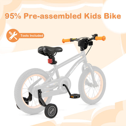 14-Inch Kids Bike Sport Bicycle for 3-5 Years Old with Adjustable Seat-14 inches, Black Kids Bike at Gallery Canada