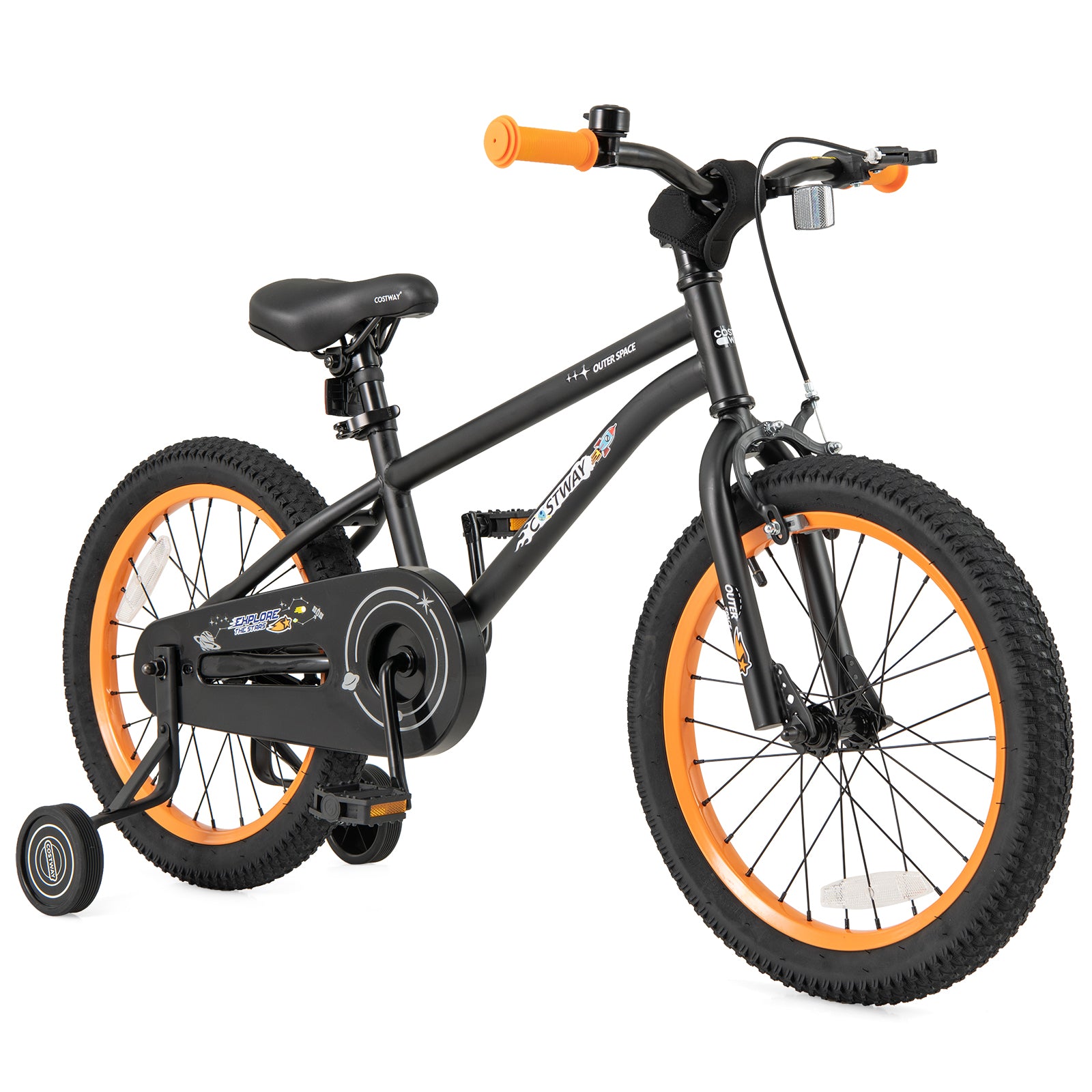 18-Inch Kids Bike Sport Bicycle for 4-8 Years Old with Adjustable Seat-18 inches, Black Kids Bike at Gallery Canada