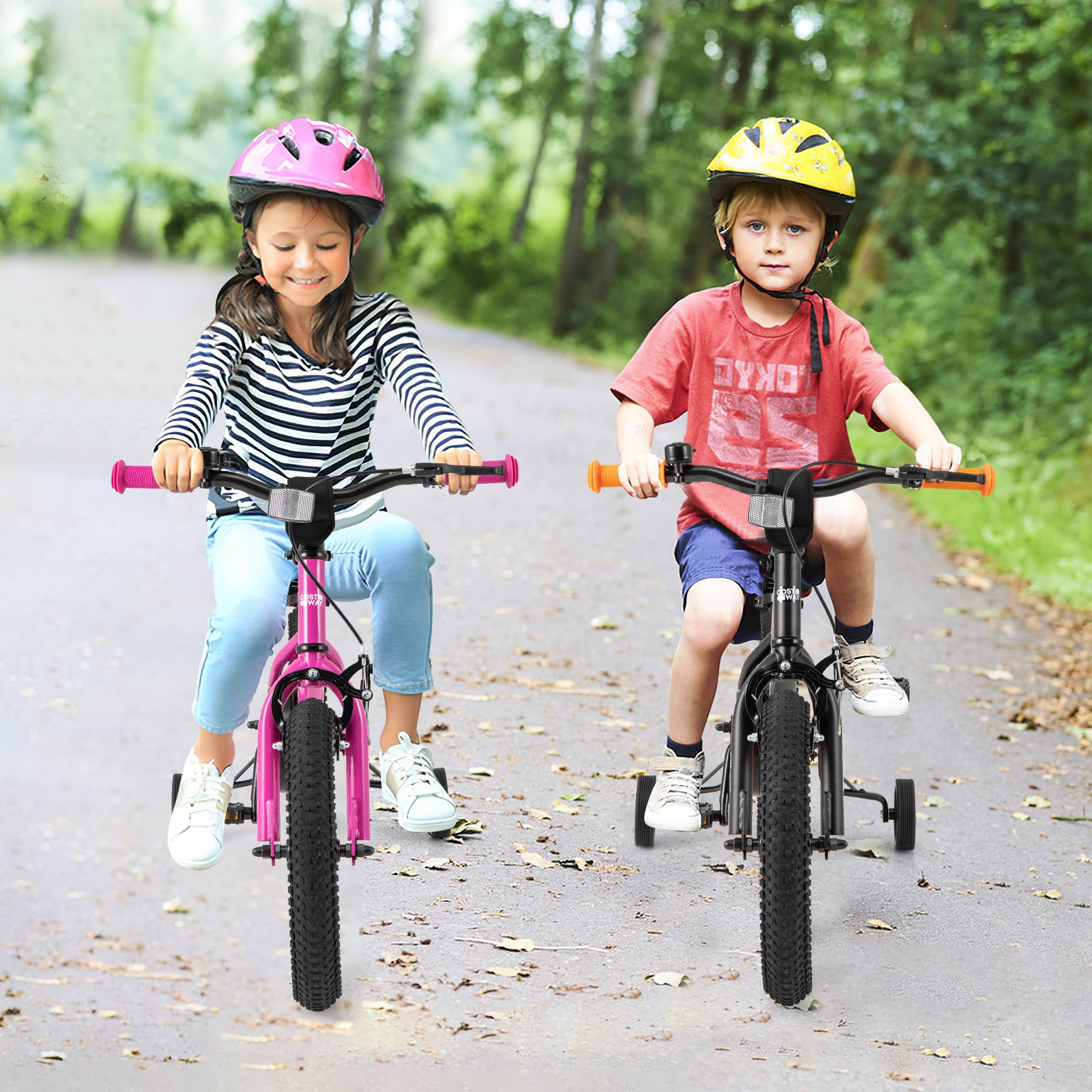 14 Inch Kids Bike for 3-5 Years Old Adjustable with Removable Training Wheels, Pink Kids Bike at Gallery Canada
