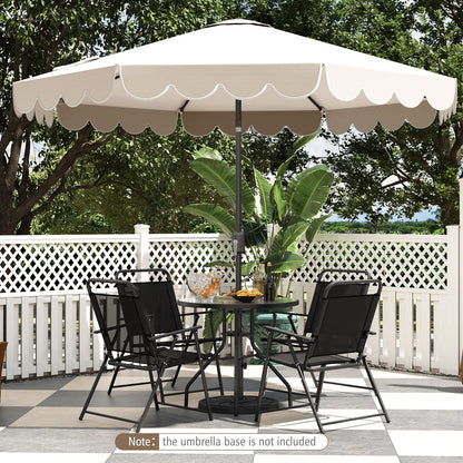 10 Feet Patio Umbrella, Crank Tilt Adjustment, Beige Outdoor Umbrellas at Gallery Canada