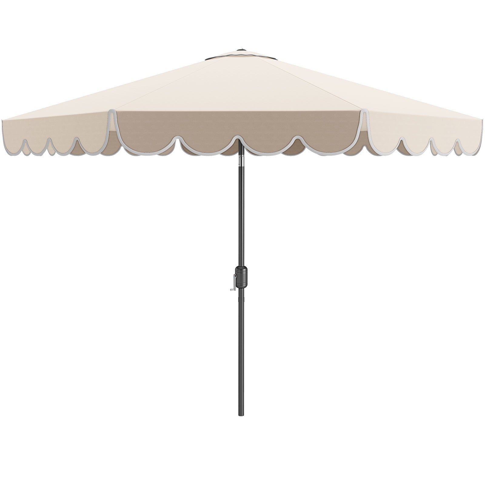 10 Feet Patio Umbrella, Crank Tilt Adjustment, Beige Outdoor Umbrellas at Gallery Canada