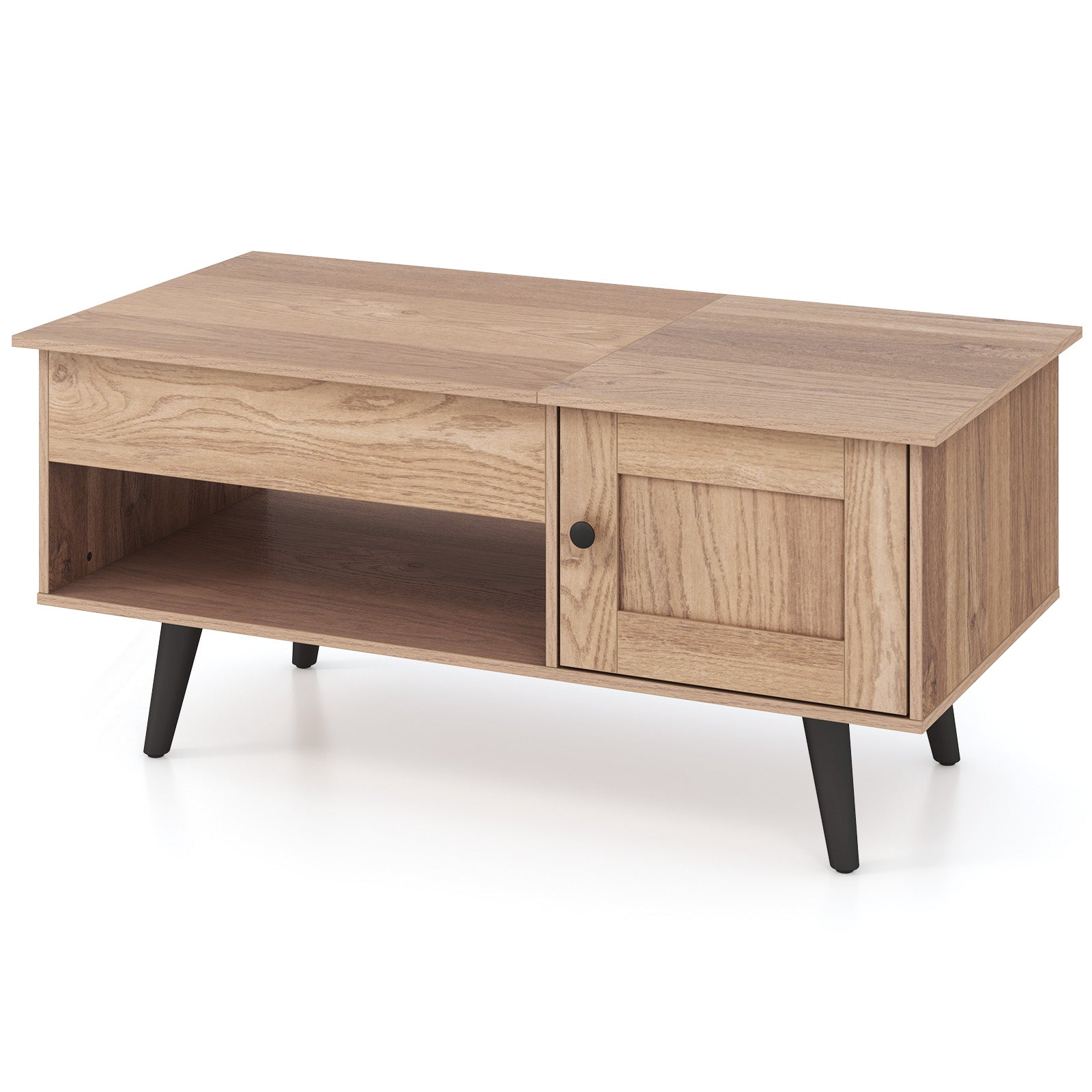 Lift Top Coffee Table with Storage and Hidden Compartment, Natural Coffee Tables at Gallery Canada