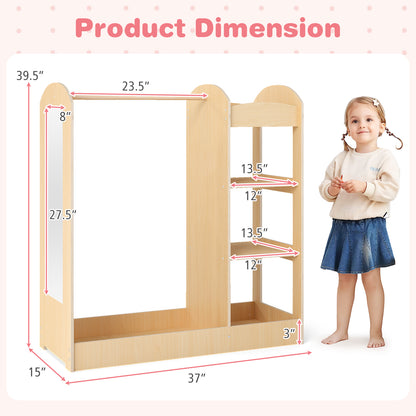 Kids Dress Up Storage With Mirror, Natural Kids Storage at Gallery Canada