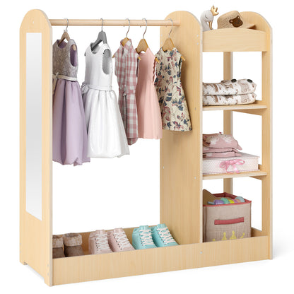 Kids Dress Up Storage With Mirror, Natural Kids Storage at Gallery Canada