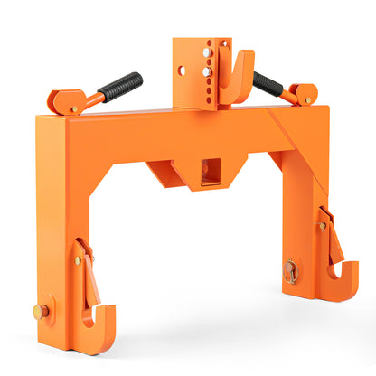 3-Point Quick Hitch with 5 Level Adjustable Bolt for Farming, Orange Garden Tools Orange at Gallery Canada