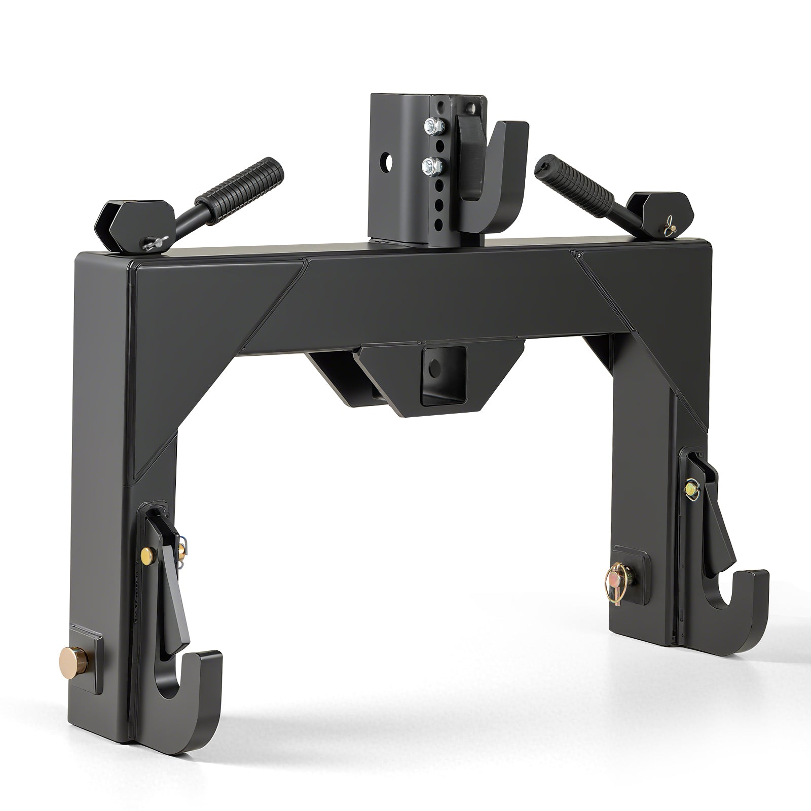 3-Point Quick Hitch, 5 Level Adjustable Bolt, Black Garden Tools Black at Gallery Canada