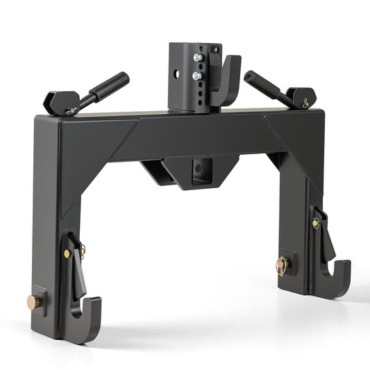 3-Point Quick Hitch, 5 Level Adjustable Bolt, Black Garden Tools Black at Gallery Canada