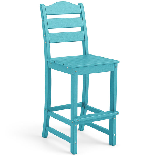 30 Inches Counter Height Bar Stool, Turquoise Patio Bar Furniture Turquoise at Gallery Canada