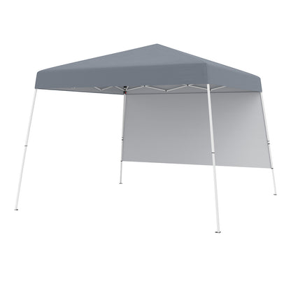 8 X 8 Feet Pop up Canopy Tent with 1 Sidewall and Portable Backpack, Gray Canopies at Gallery Canada