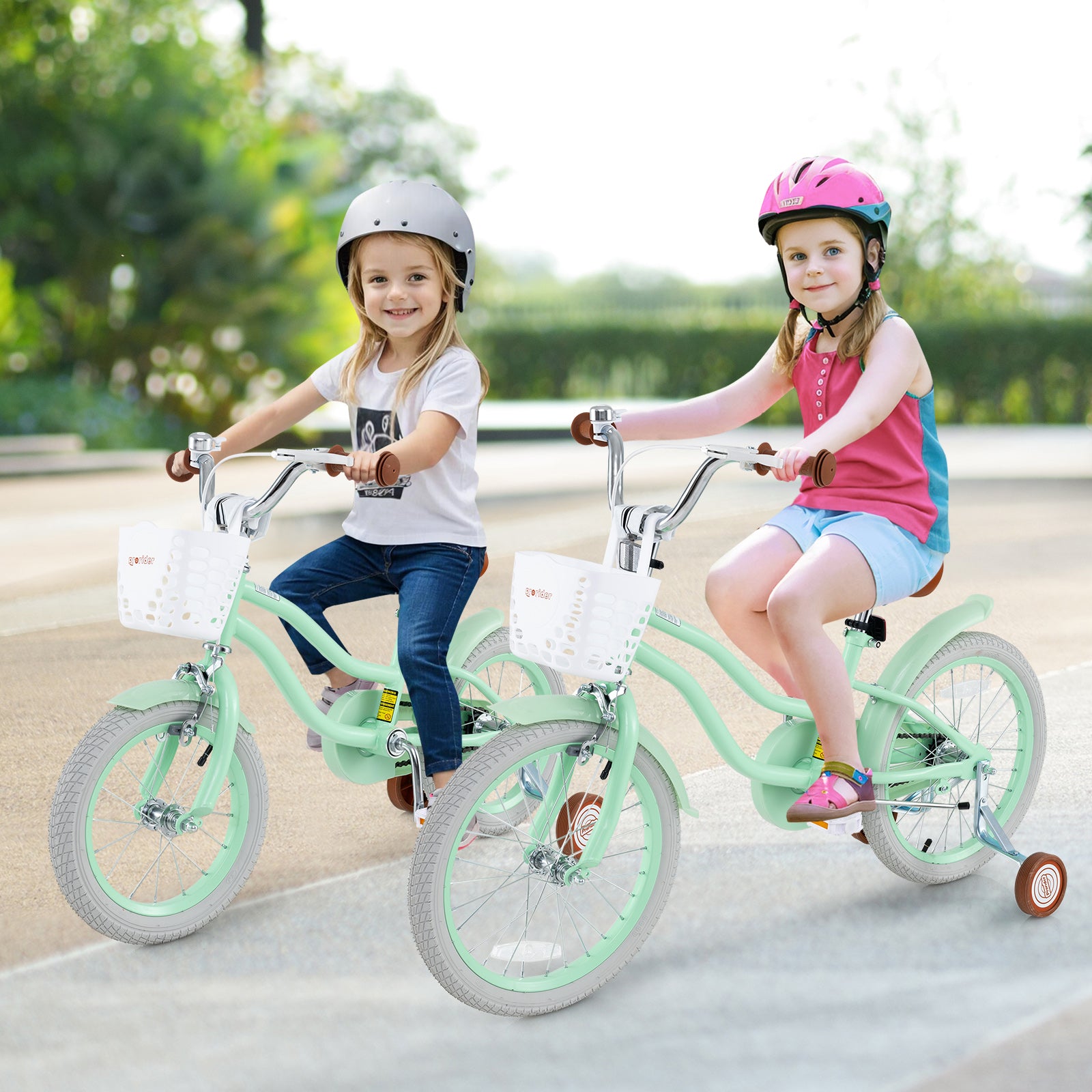 Kids Bike, 18 Inches, Adjustable Seat, Bell, Ages 3-8, Green Kids Bike at Gallery Canada
