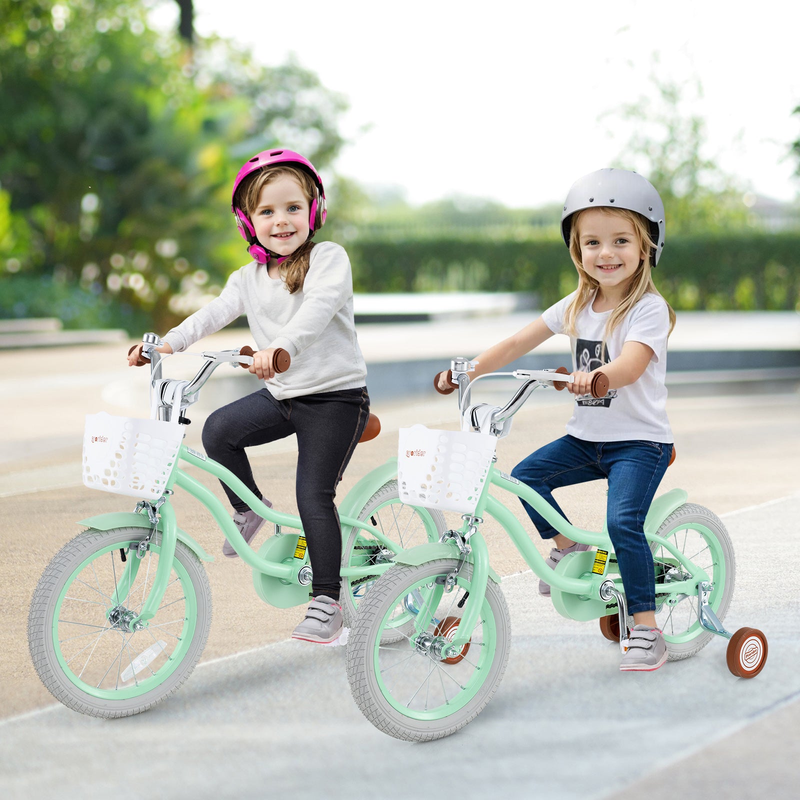 14 Inch Kids Bike with Adjustable Seat and Bell for Kids 3-8 Years Olds-14 inches, Green Kids Bike at Gallery Canada