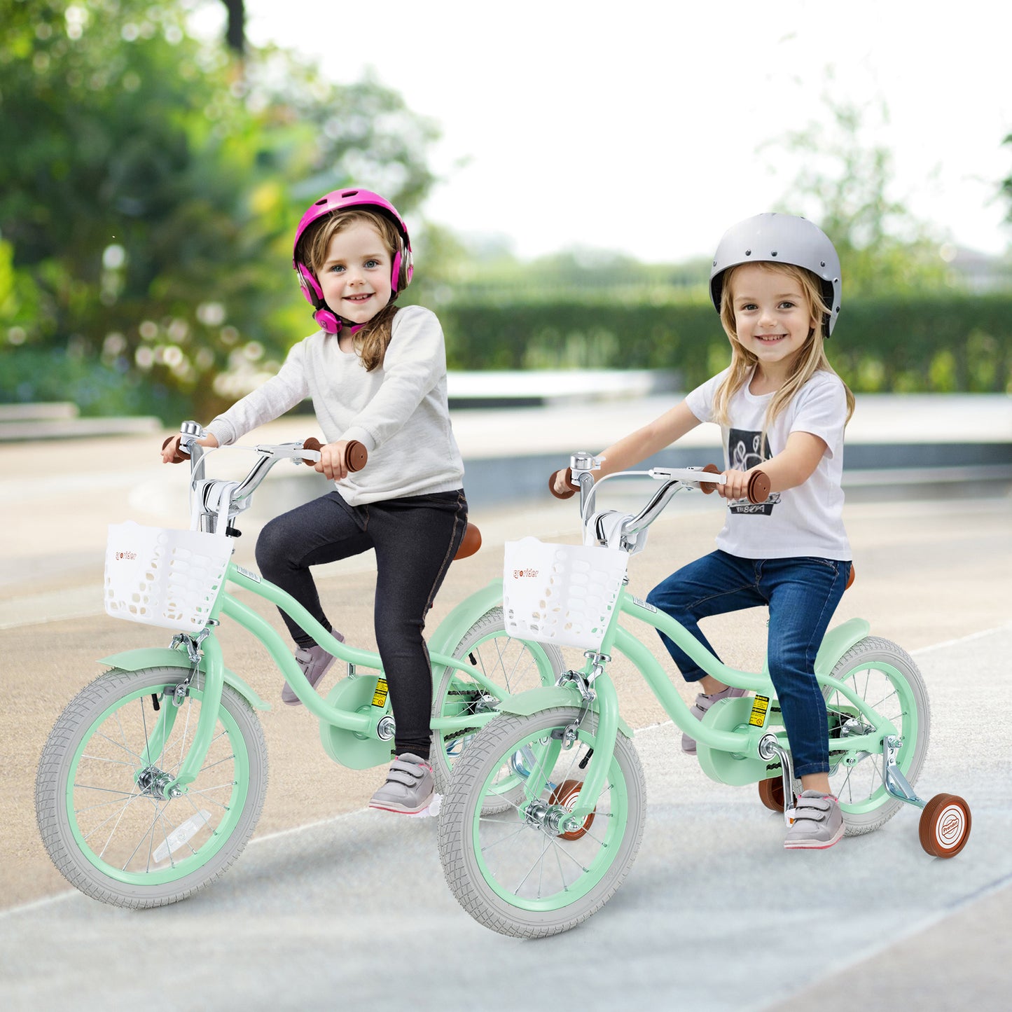 14 Inch Kids Bike with Adjustable Seat and Bell for Kids 3-8 Years Olds-14 inches, Green Kids Bike at Gallery Canada