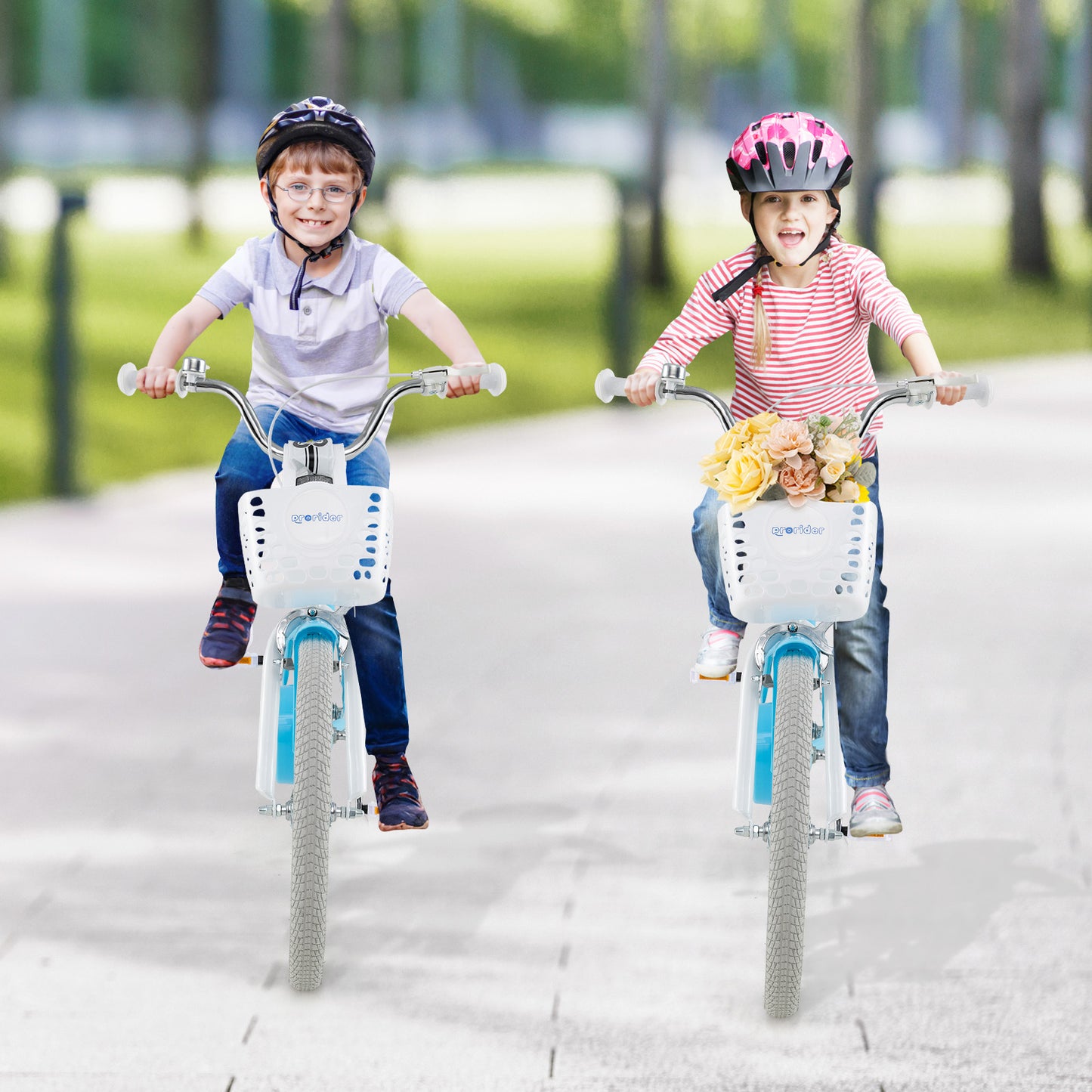 20 Inch Kids Bike with Dual Brakes and Adjustable Seat, Blue Kids Bike at Gallery Canada