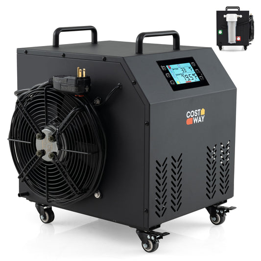 4/5 HP Ice Bath Water Chiller, Cold Plunge Tub, Black Spa & Salon Black at Gallery Canada