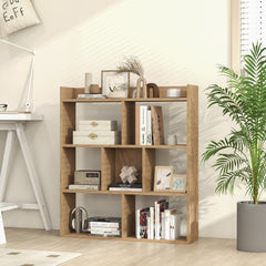 7 Cubes Open-back Bookshelf with Anti-Toppling Devices, Natural Bookcases Natural at Gallery Canada