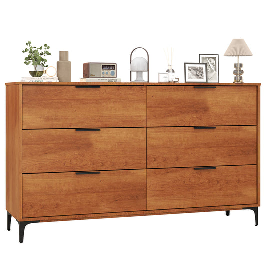 6-Drawer Dresser With Interlock System, Cherry