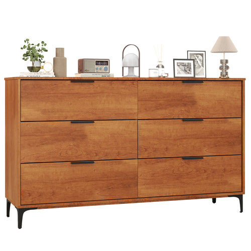 6-Drawer Dresser With Interlock System, Cherry