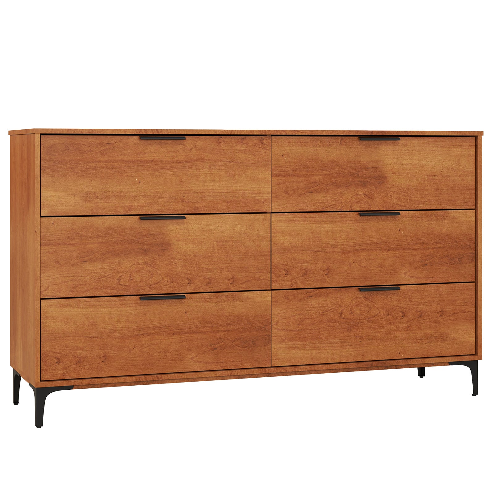 6-Drawer Dresser with Interlock System for Bedroom Living Room, Cherry Dressers & Chests at Gallery Canada