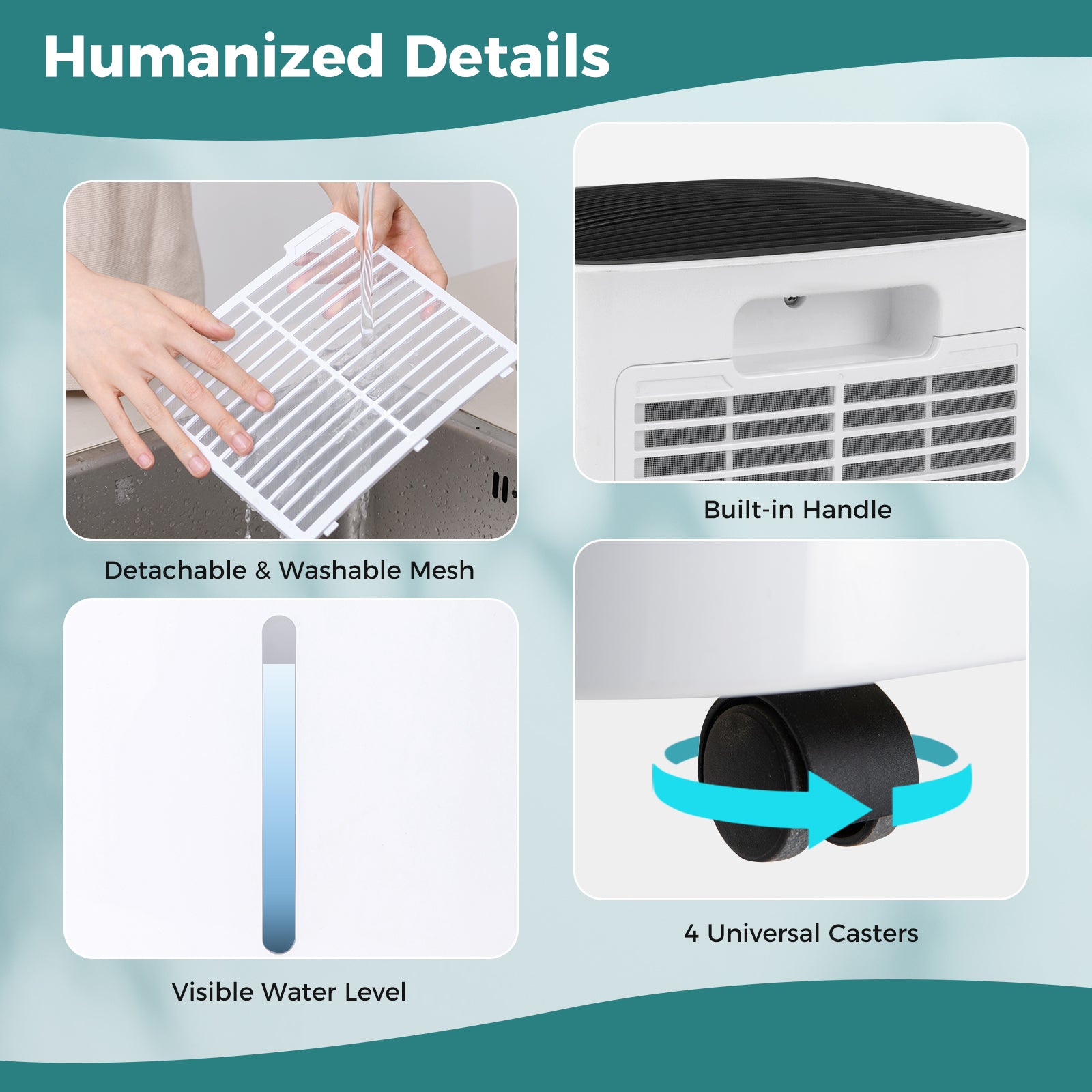 30 Pints 1500 Sq. ft Portable Dehumidifier For Medium To Large Spaces, White Dehumidifiers at Gallery Canada