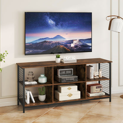 TV Stand for 65 Inch TVs-Rustic Brown and Black, Rustic Brown Entertainment Centers & TV Stands at Gallery Canada