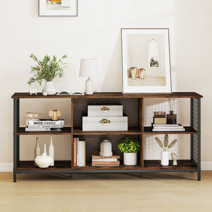 TV Stand for 65 Inch TVs-Rustic Brown and Black, Rustic Brown Entertainment Centers & TV Stands at Gallery Canada