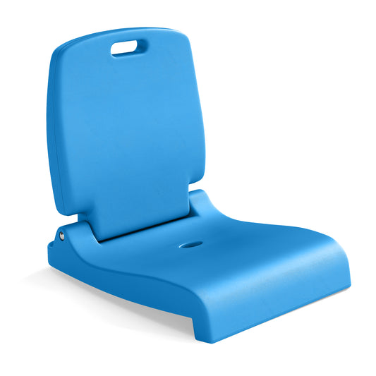 Foldable Outdoor Pool Chair, With Handle And Back Support, Blue