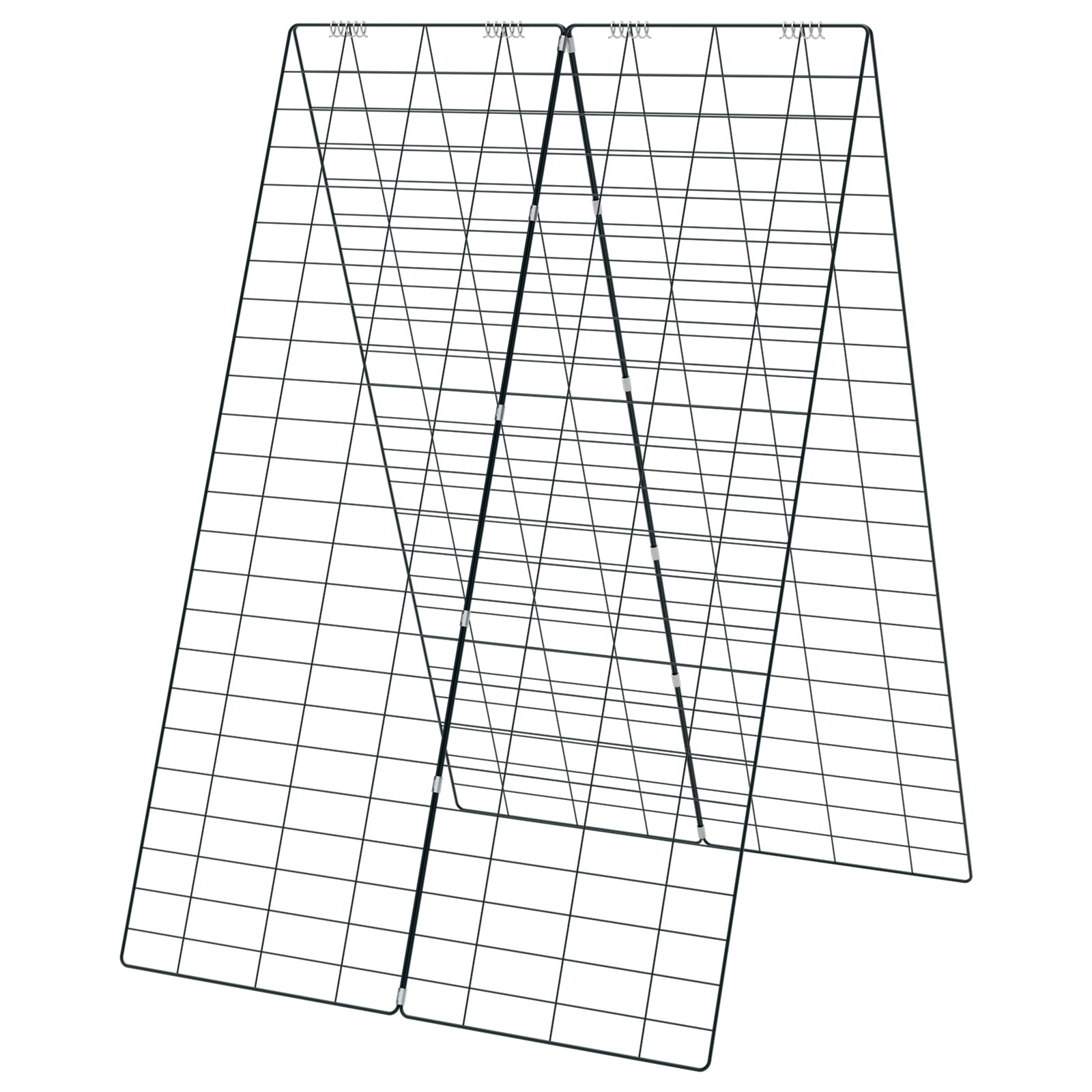 2 Pieces Foldable A-Frame Trellis Plant Supports with Twist Ties, Green Plant Stands Green at Gallery Canada