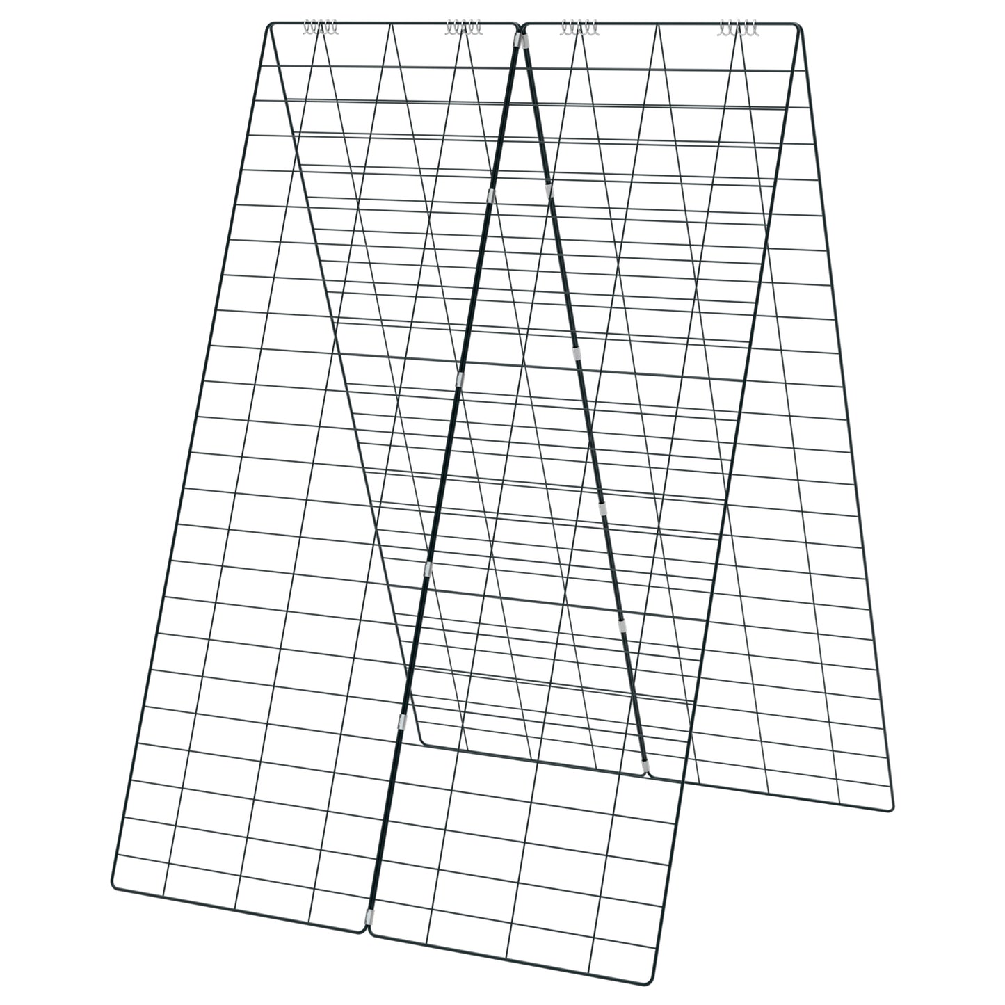 2 Pieces Foldable A-Frame Trellis Plant Supports with Twist Ties, Green Plant Stands Green at Gallery Canada