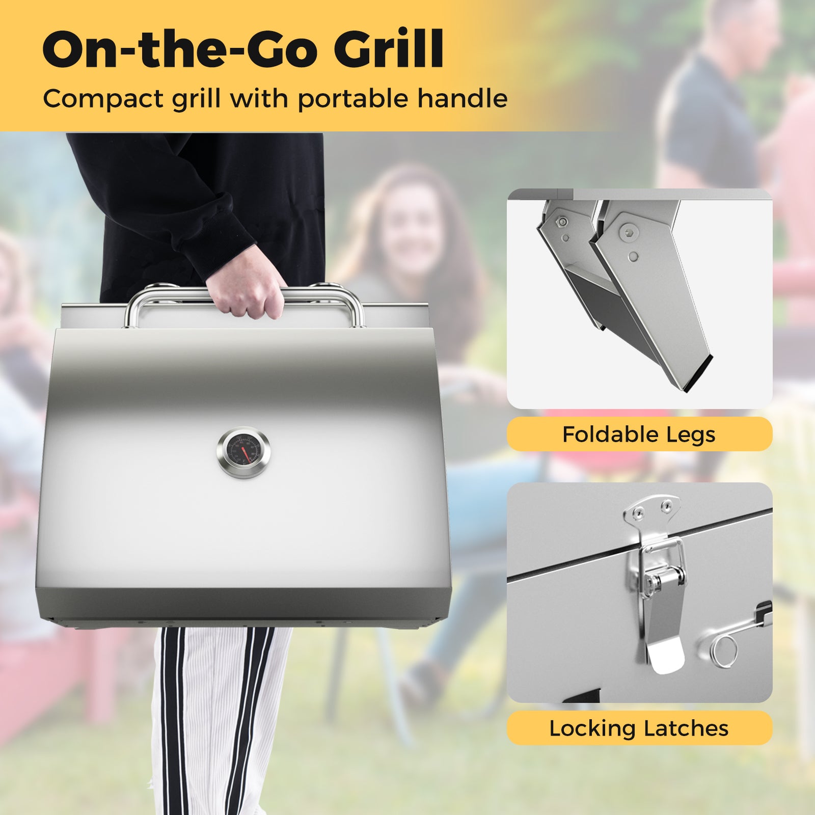 Stainless Steel Propane Grill With Lid, Silver Outdoor Grills at Gallery Canada