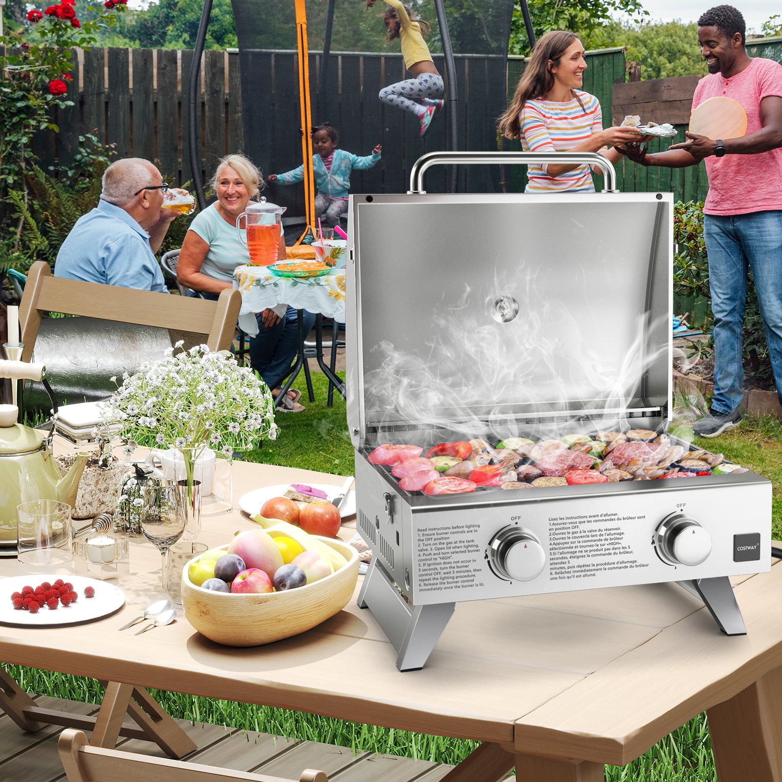 Stainless Steel Propane Grill With Lid, Silver Outdoor Grills at Gallery Canada