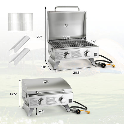 Stainless Steel Propane Grill With Lid, Silver Outdoor Grills at Gallery Canada