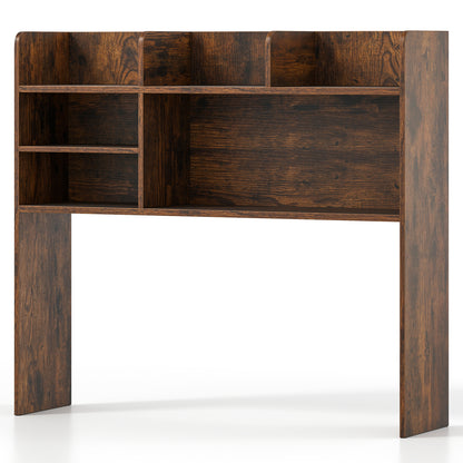 Desktop Bookshelf, 6 Shelves, Brown Bookcases Rustic Brown at Gallery Canada