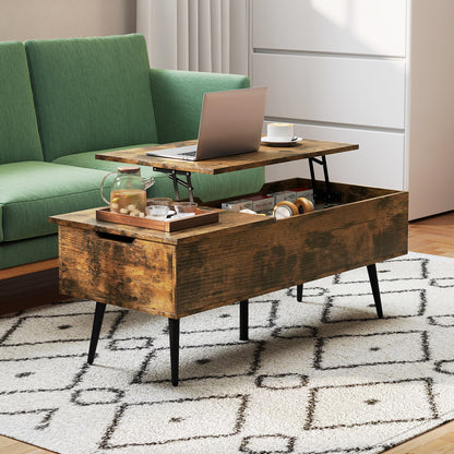 47 Inch Lift Top Coffee Table, 2 Hidden Compartments Coffee Tables at Gallery Canada