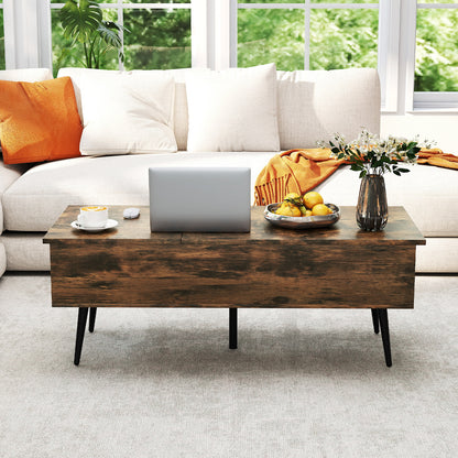 47 Inch Lift Top Coffee Table, 2 Hidden Compartments Coffee Tables at Gallery Canada